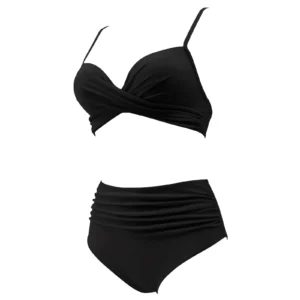 Maillot de bain gainant 2 pièces noir