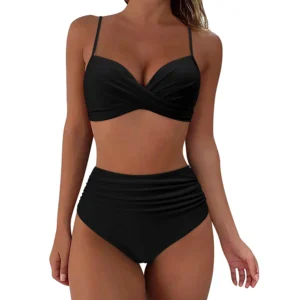 Maillot de bain gainant 2 pièces noir