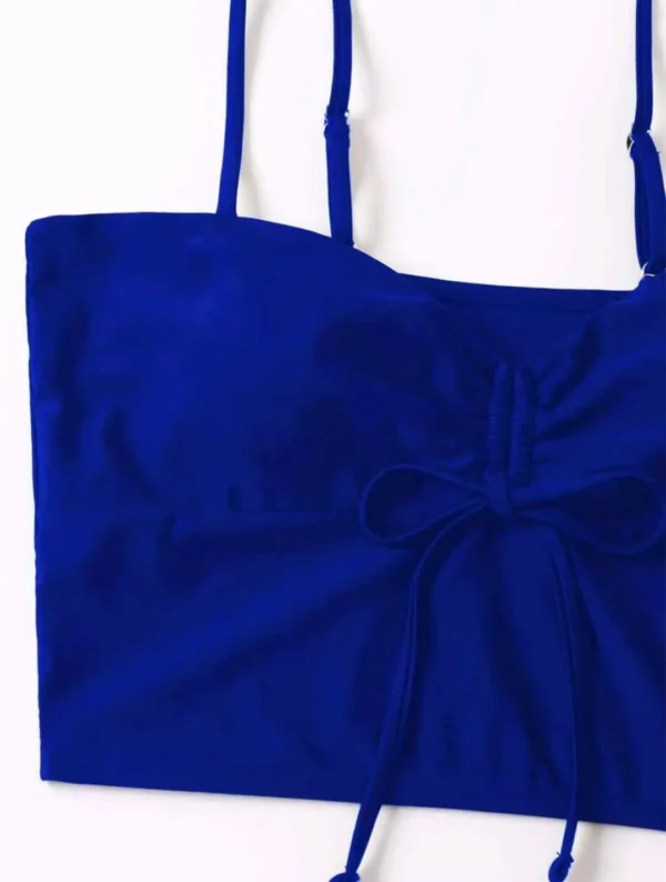 Maillot de bain 2 pièces avec short bleu – photo 4