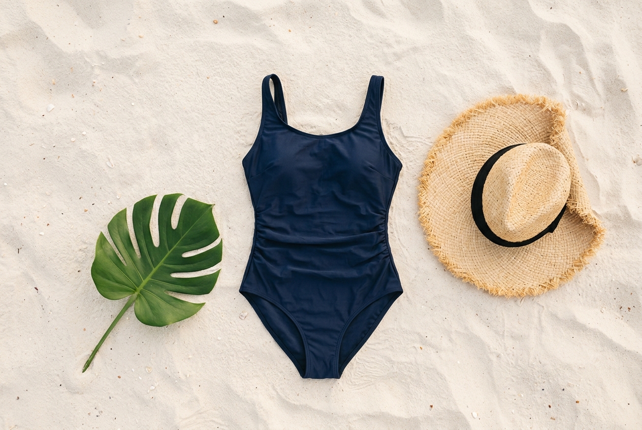 Maillot de bain gainant discret pas vu - illustration
