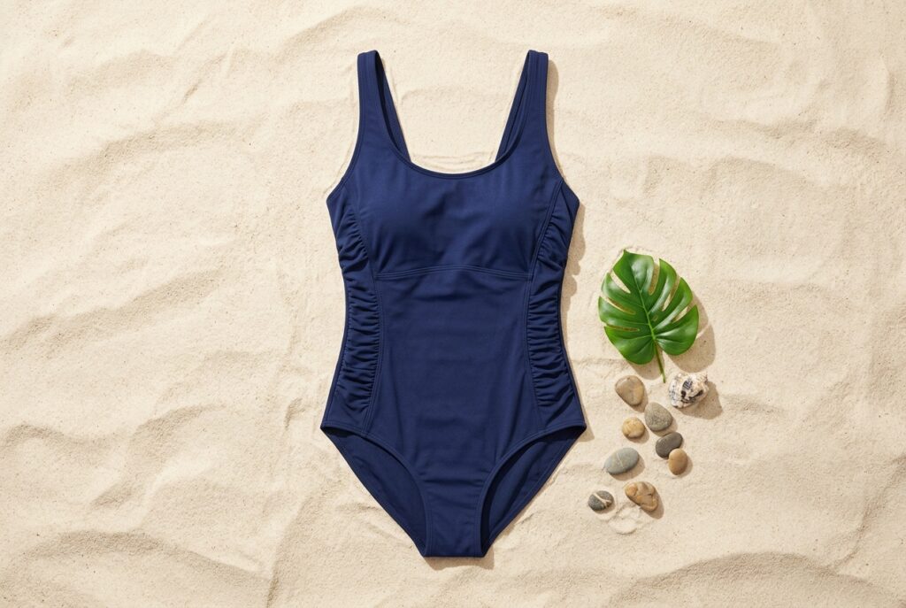 Maillot de bain gainant pour poignées d'amour - illustration