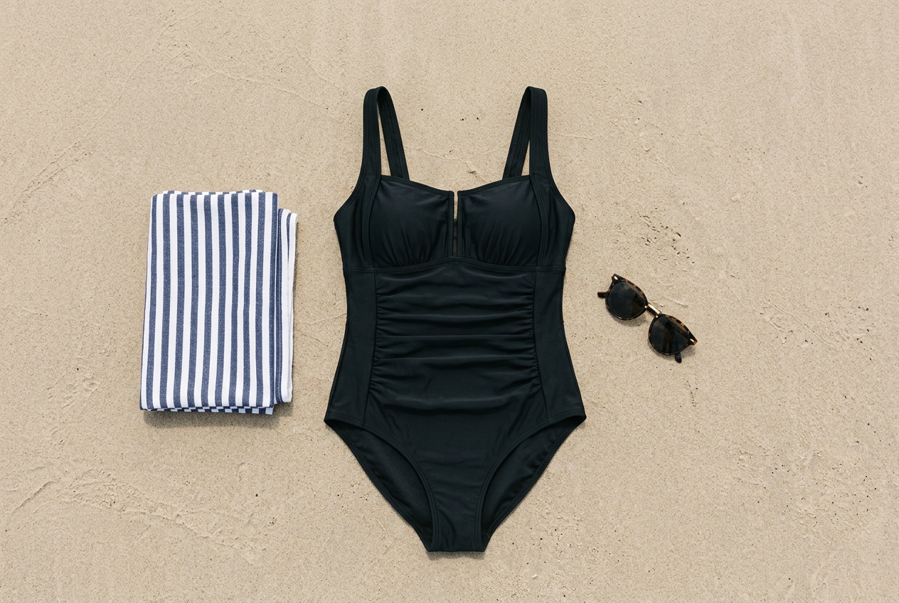 Maillot de bain gainant qui ne remonte pas - illustration