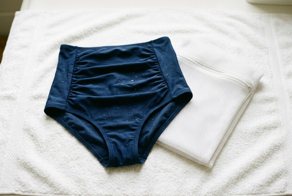 Maillot de bain gainant qui tient au lavage - illustration